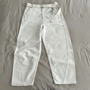 NWT Levi's Balloon Leg Jeans w/ Belt | White | Size 30